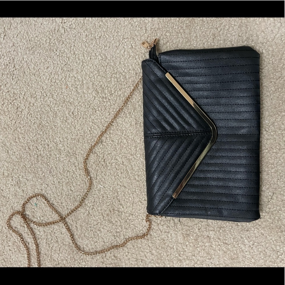 Black and Gold Clutch Purse